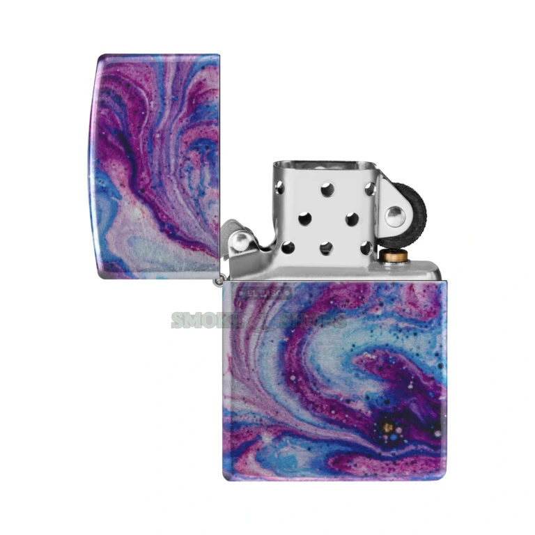 Zippo Universe Astro 540 Fusion windproof lighter model 48547 with an iridescent cosmic scene wrapping the brass case, sold at El Paso Smoke Shops