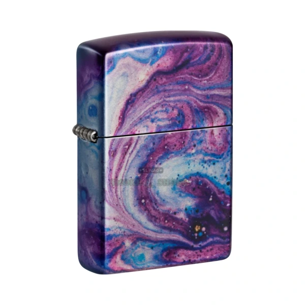 Zippo Universe Astro 540 Fusion windproof lighter model 48547 with an iridescent cosmic scene wrapping the brass case, sold at El Paso Smoke Shops