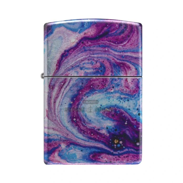 Zippo Universe Astro 540 Fusion windproof lighter model 48547 with an iridescent cosmic scene wrapping the brass case, sold at El Paso Smoke Shops