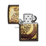 Zippo Viking Warship Design Lighter, Brown Matte (49182) in El Paso thumbnail