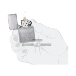 Zippo Vintage Brushed Chrome Lighter, Without Slashes (230.25) in El Paso thumbnail