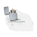 Zippo Vintage Brushed Chrome Windproof Lighter, Without Slashes (230.25) thumbnail
