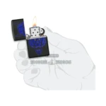 Zippo Werewolf Design Lighter, Black Matte (49414) in El Paso thumbnail