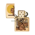 Zippo Wild West Skeleton Design Lighter, Brushed Brass (48519) in El Paso thumbnail