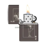 Zippo Windy Playing Card Design Lighter, Black Ice (Laser Engrave) thumbnail