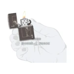 Zippo Windy Playing Card Design Lighter, Black Ice (Laser Engrave) thumbnail