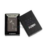 Zippo Windy Playing Card Design Lighter, Black Ice (Laser Engrave) thumbnail