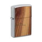 Zippo Woodchuck USA Cedar Emblem Lighter, Brushed Chrome (29900) thumbnail