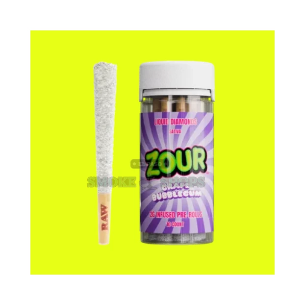 Diamond Coated 2G pre-rolls Zour Stash Grape Bubblegum at El Paso Smoke Shop, in stock near me for same-day pickup