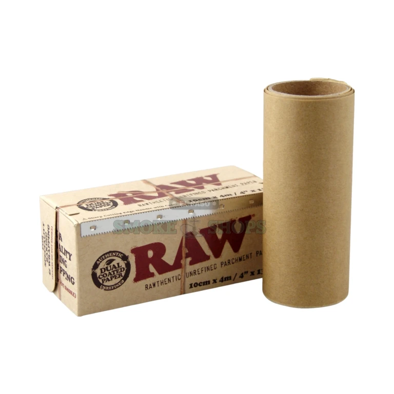 RAW quilon-free parchment paper roll for handling and storing, extra-slick 4 inch by 13 ft, at our El Paso shop