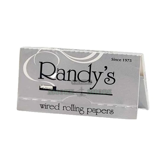Randy's Silver Wired 1 1/4 papers display box in El Paso, flax and wood pulp paper with stainless steel wire spine