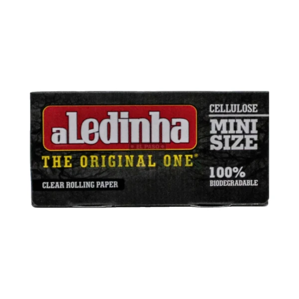 aLedinha Mini Size clear cellulose rolling papers in El Paso, 95% transparent, 50 leaves per booklet, same-day pickup