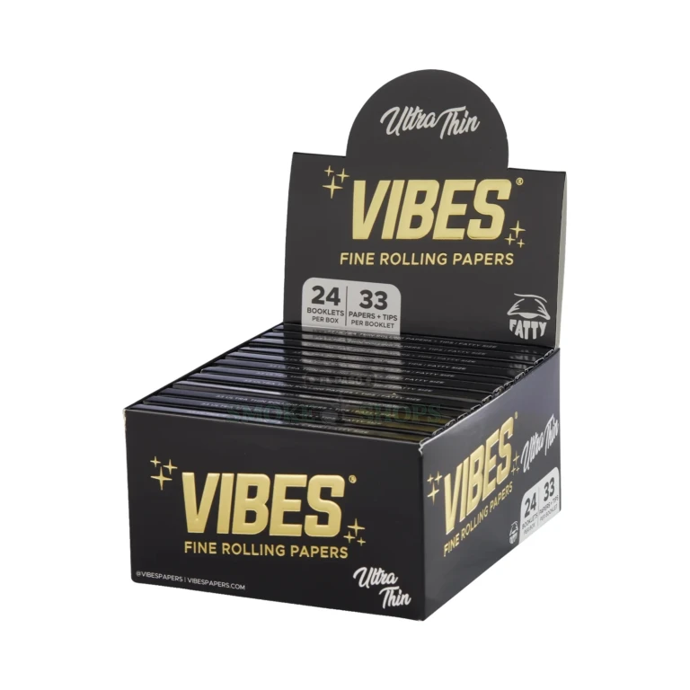VIBES 1¼ papers with tips booklet in El Paso, sealed with natural Acacia gum, in stock for same-day pickup