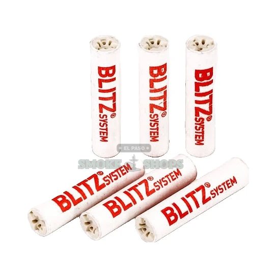 Blitz 9mm activated charcoal pipe filters 40-pack front view, in stock at El Paso Smoke Shops for same-day pickup