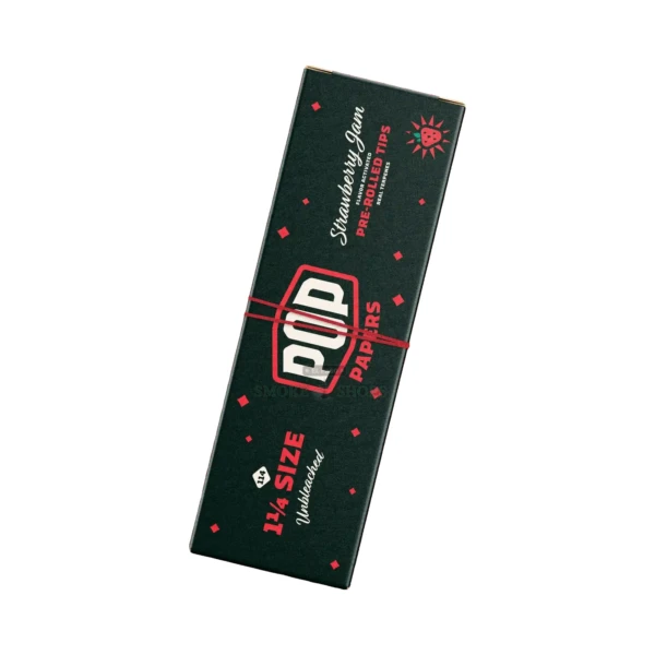 POP Papers 1 1/4 unbleached hemp rolling papers with flavor filter tips booklet, in stock in El Paso