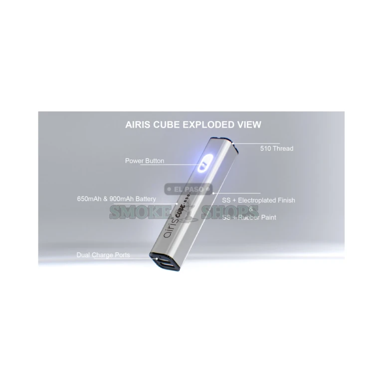 Color LED voltage indicator on Airistech Cube 650 510 battery in El Paso, 3.4V to 4.2V range, same-day pickup