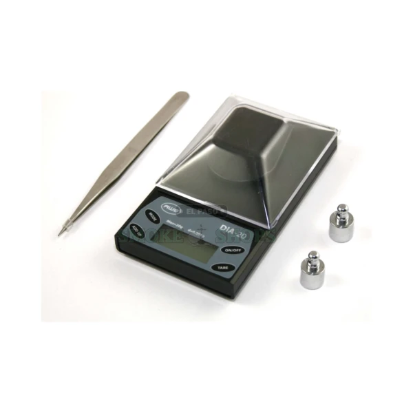 AWS DIA-20 precision milligram scale in El Paso, 20 g by 0.001 g, backlit LCD with tweezers and calibration weights