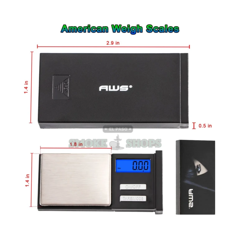 AWS MB-650 matchbox-size scale with flip-top tray cover in El Paso, El Paso Smoke Shops