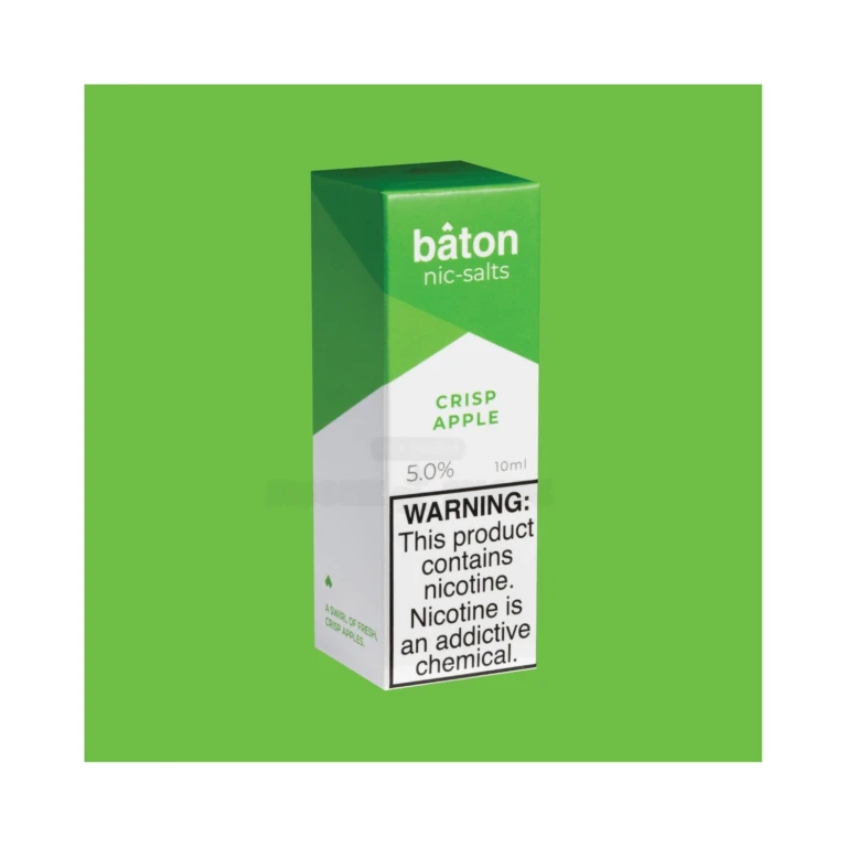 Baton Crisp Apple Nic Salt E-Juice 10mL 5% at El Paso Smoke Shop, in stock in El Paso for same-day pickup
