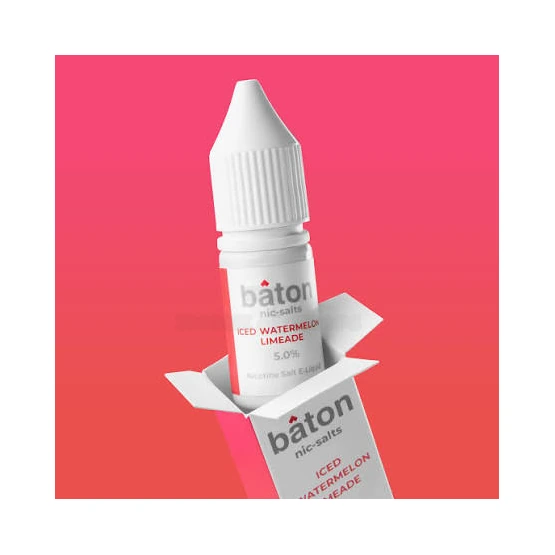 Baton Iced Watermelon Limeade nic salt 10mL bottle in El Paso, 25mg and 50mg for pods, same-day pickup