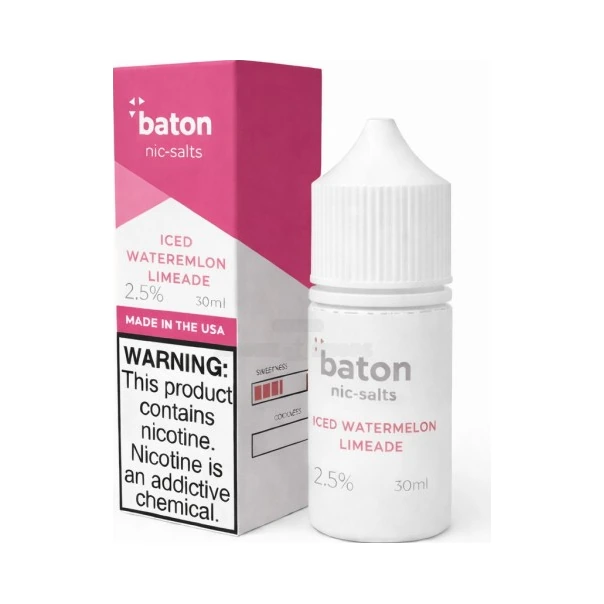 Baton Iced Watermelon Limeade Nic Salt 10mL 2.50% at El Paso Smoke Shop, in stock in El Paso for same-day pickup