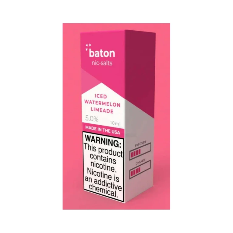 Baton Iced Watermelon Limeade Nic Salt 10mL 5% at El Paso Smoke Shop, in stock in El Paso for same-day pickup