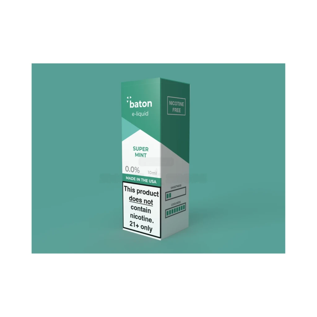 mint 0 vape juice Baton Nic Salt E-Juice 30mL in El Paso, 2.5% Salt, 6 Flavors Best 21700 Battery For charger Color:Strawberry Kiwi
