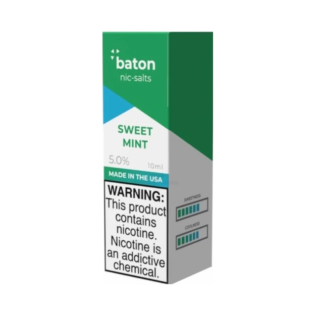 Baton Sweet Mint Nic Salt E-Juice 10mL 5% at El Paso Smoke Shop, in stock in El Paso for same-day pickup