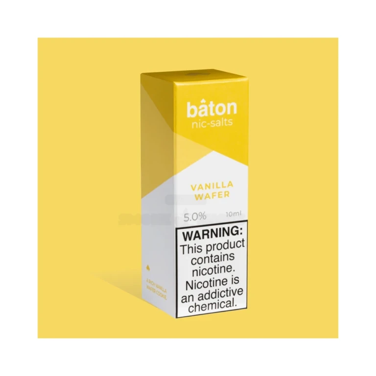 Baton Vanilla Wafer Nic Salt E-Juice 10mL 5% at El Paso Smoke Shop, in stock in El Paso for same-day pickup