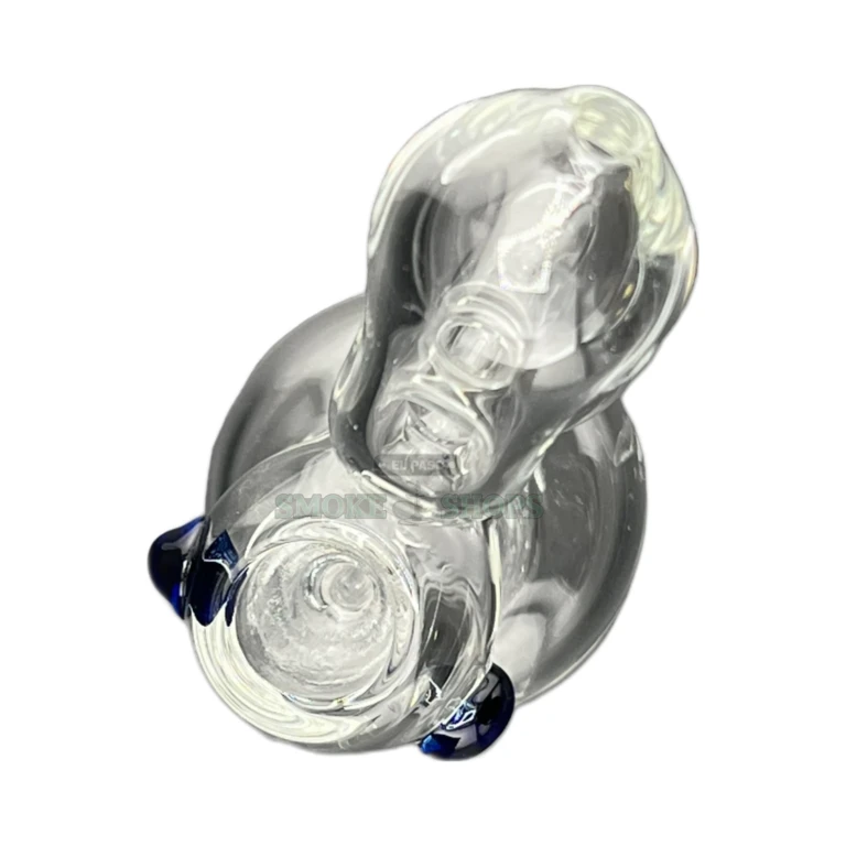 Handheld clear glass bubbler in El Paso, round mouthpiece and straight-tube stem, same-day pickup