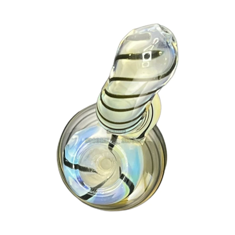 Handheld water-cooled fumed glass bubbler in El Paso, thick borosilicate hammer pipe, same-day pickup