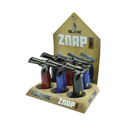 Glass-body Blink Znap Torch butane lighter in El Paso, adjustable flame for cigars and cooking, pick up today