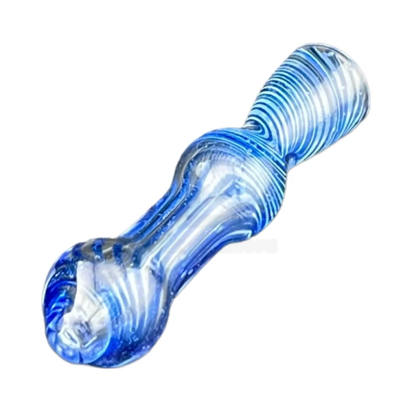 Bubbled Glass Chillum One-Hitter in El Paso, Fumed Swirls