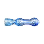 Bubbled Glass Chillum One-Hitter in El Paso, Fumed Swirls thumbnail