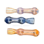 Bubbled Glass Chillum One-Hitter in El Paso, Fumed Swirls thumbnail