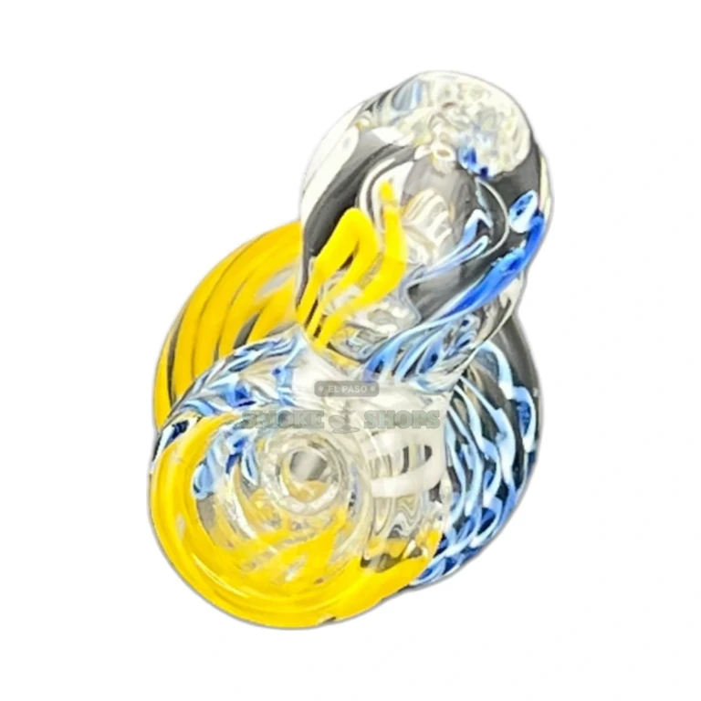 Burgundy Swirl bubbler bowl and round 4mm mouthpiece in El Paso, worked borosilicate glass for dry herbs