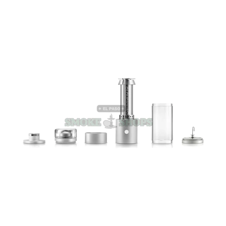 Cloudious 9 Hydrology9 dry herb vaporizer in El Paso, food-grade porcelain oven and integrated stir tool shown up close