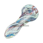Clover CCWPF108 Gold Fumed Ribboned Glass Spoon Pipe in El Paso thumbnail