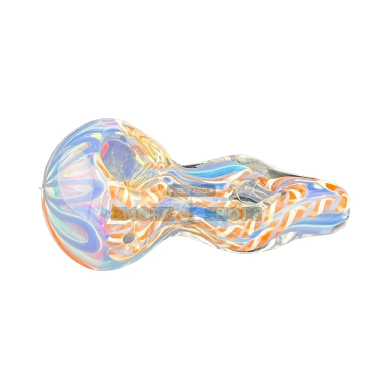 Clover CCWPF294 glass spoon pipe in El Paso, medium bowl and left-side carb hole, same-day pickup today