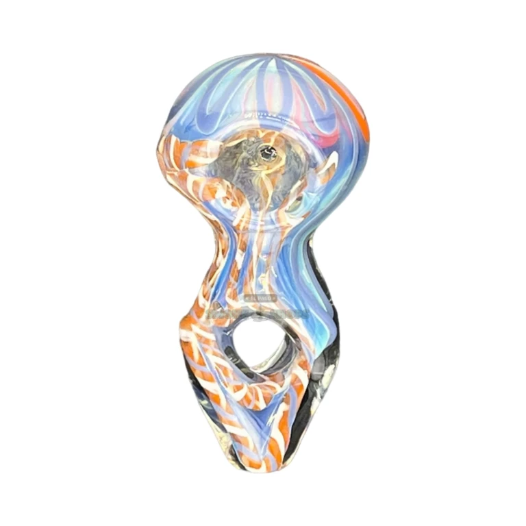 Clover CCWPF294 glass spoon pipe bowl close-up in El Paso, medium borosilicate bowl for tobacco use, pick up today