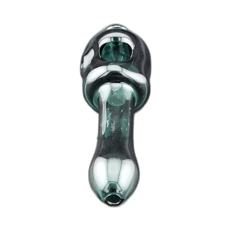 Green Clover CCWPF312 glass spoon pipe in El Paso, borosilicate body with bumped texture, same-day pickup