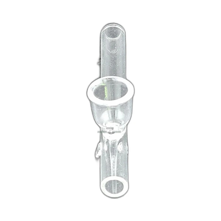 Clover CCYG564A clear glass spoon hand pipe in El Paso, plain full clear base and 7mm back carb, in stock today