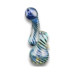 Clover Gold Fumed Zebra Thick Glass Bubbler in El Paso thumbnail