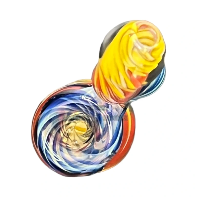 Clover Mini Ecuador hammer bubbler standing upright in El Paso, swirled borosilicate glass, same-day in-store pickup