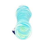 Deep Ocean Glass Chillum One-Hitter in El Paso, Teal Swirls thumbnail