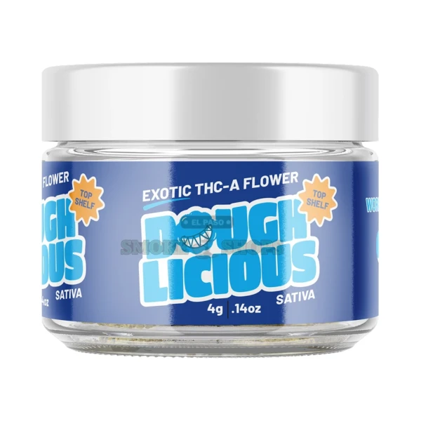 Doughlicious 4G THCA Flower Jar in El Paso, Hemp-Derived Buds