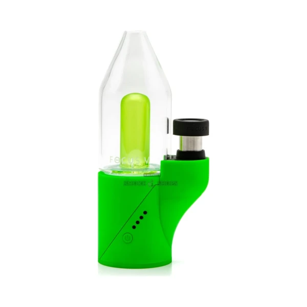 Focus V Carta Laser Edition electronic dab rig standing upright with its glowing two-toned glass bubble top in El Paso