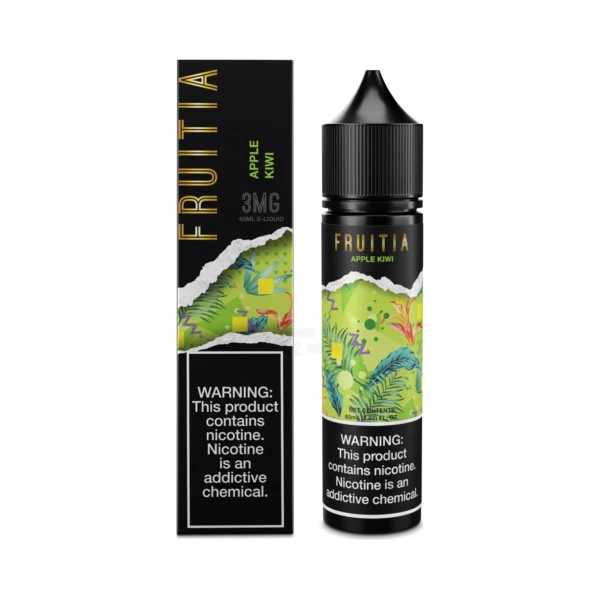 Fruitia Apple Kiwi Crush Freebase E-Juice 60mL 3mg at El Paso Smoke Shop, in stock in El Paso for same-day pickup