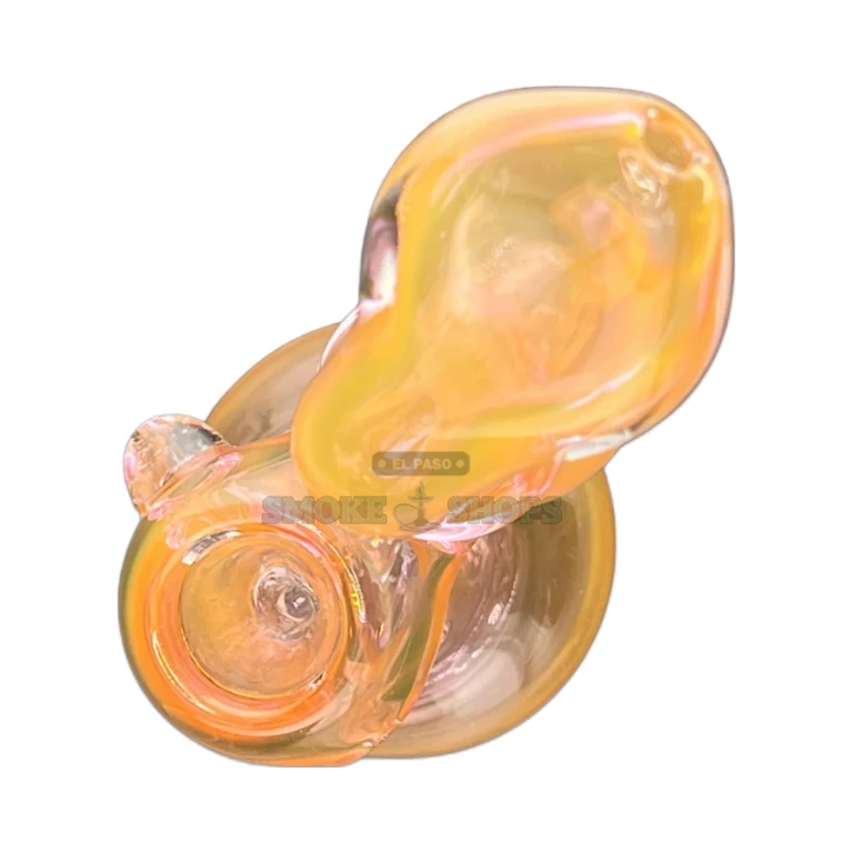 Fumed pink hammer bubbler mouthpiece and chamber in El Paso, pocket-size water pipe for dry herbs and tobacco 21+