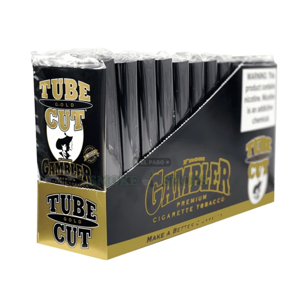 Tube Cut Gambler Tobacco Pouch Gold at El Paso Smoke Shop, in stock in El Paso for same-day pickup